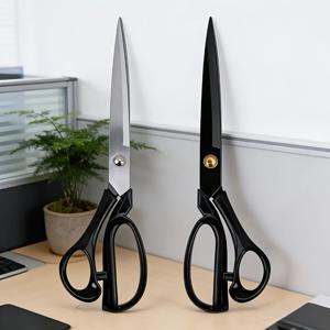 TEMU 2개 세트 전문 가발가게용 패브릭 가위 | 날카로운 스테인리스 스틸 날, 튼튼하고 정밀한 패브릭, 의류 및 재봉품 절단 - 전문 가발가게에 매우 적합, 왼손과 오른손 모두 사용 가능