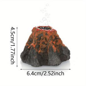 TEMU 1개 - 홈 어항 화산 세피올라이트 장식, 활동적인 수생 서식지를 위한 세피올라이트, 산소 부스트가 있는 아름다운 장식, 내구성 있는 ABS 소재, 모든 종류의 어항에 적합, 모든 수생 애완동물에게 적합