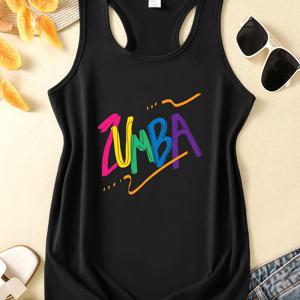 TEMU 여성용 Y2K 오프숄더 민소매 탱크탑 - 통기성 좋은 요가 러닝 짐 셔츠, 화려한 기하학 프린트, 5가지 컬러 옵션, 고탄력 & 세탁 가능 여름 운동복, 캐주얼 & 파티웨어, 비투명 소재