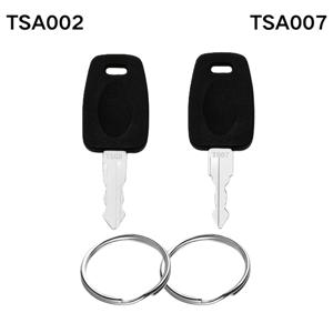 TEMU TSA007 및 TSA002용 마스터 여행 가방 키 2개