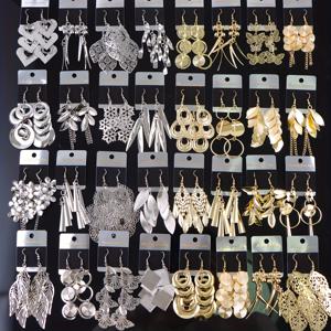 TEMU 10쌍/세트 패션 한국 여성용 롱 태슬 훅 귀걸이, 유럽 미국 스타일 귀걸이 홀로우 나비 잎 귀걸이, 다용도 데일리 파티 선물 랜덤 스타일, 박스 없음