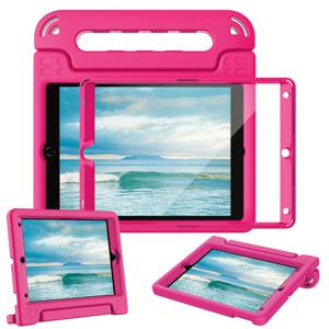 TEMU 아이패드 9세대/8세대/7세대 10.2인치 (2021/2020/2019)용 충격 방지 커버 케이스 - 경량 충격 방지 변형형 손잡이 스탠드 케이스, 아이패드 9/8/.2인치용, 블루