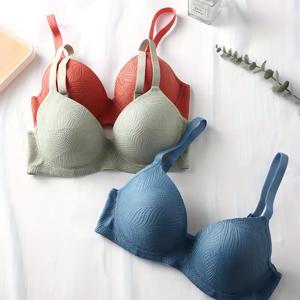 TEMU 3개 세트 솔리드 자카드 브라, 스타일리시하고 편안한 언더와이어 브라, 여성 란제리 및 속옷