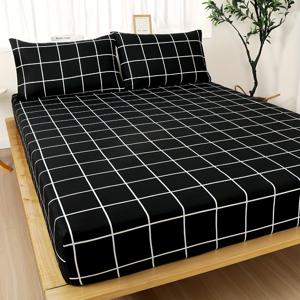 TEMU 편안한 핏팅 시트 3피스 세트, 베개 코어 없음, 심플하고 편안함, 다양한 홈 데코와 완벽한 조합!