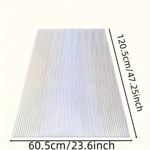 TEMU 12개 세트 강화 폴리카보네이트 패널 - 방수 및 자외선 차단, 온실, 야외 커버 및 식물 랙 지붕에 적합 (선반 미포함)