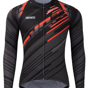 TEMU FRENESI 빠른 건조 사이클링 저지 - 통기성, 수분 흡수 긴팔 셔츠 지퍼 & 포켓 포함 | 도로 & 산악 자전거용 경량, 신축성 있는 원단 | 봄/가을 야외 활동, 운동 스타일, 운동 행사, 파티 행사, 부활절 행사, 몸매 개선 버전, 봄, 여름, 가을, 겨울에 완벽함