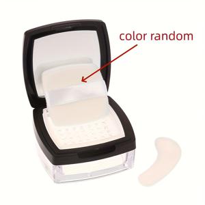 TEMU 1개 휴대용 미니 5g 파우더 박스 빈 체 루스 파우더 팟 사각 박스 파우더 퍼프 화장품 여행용 메이크업 용기 체 컨테이너