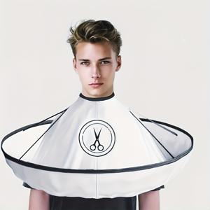 TEMU 성인용 헤어 클리핑 천 케이프 가정용 헤어 쉐이버 비점착식 고품질 접이식 헤어 클리핑 천, 편안하고 쉽게 청소할 수 있는 미용실 도구