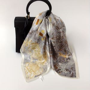 TEMU 여성용 21.65인치 실크 스퀘어 스카프, 100% 뽕나무 실크, 고급스럽고 세련된 디자인, 가볍고 통기성 좋음, 캐주얼 아웃도어 착용에 적합, 부드럽고 매끄러운 촉감