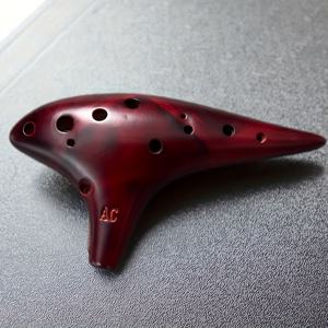 TEMU 12홀 세라믹 오카리나: 화이트 도자기 알토 C - 3가지 색상 악보! Eid Al-Fitr에서 즐거운 시간을 보내시기를 바랍니다.