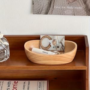 TEMU 책상 장식용 목재 보관함, 열쇠, 클립, 머리끈, 펜, 귀걸이, 목걸이, 문구류 정리에 사용하는 주얼리 트레이, 부엌, 거실, 침실 소품 정리용 데스크탑 오거나이저 및 서랍 수납함
