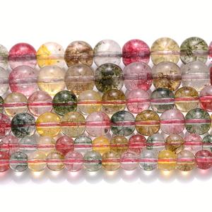 TEMU 슈퍼 세븐 쿼츠 스톤 비즈, 부드러운 라운드 루스 스페이서 비즈 & 비즈 어소트먼트 DIY 주얼리 만들기 팔찌 목걸이 액세서리 6/8/10mm