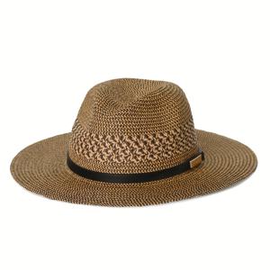 TEMU 빈티지 감성의 스타일의 파나마 스트로우 페도라 모자, 분리 가능한 리본이 달려 있습니다 - 가볍고 통기성이 좋으며 야외 여행, 해변 휴가, 결혼식에 완벽합니다, 파나마 모자