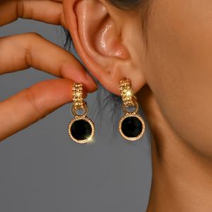 TEMU 로맨틱 패션 여성용 오팔 계란 모양 펜던트 귀걸이 세트, 선물, 다용도 매력, 고품질 여성용 귀걸이, 데일리룩에 적합 - 발렌타인데이 선물, 가족 선물로 완벽