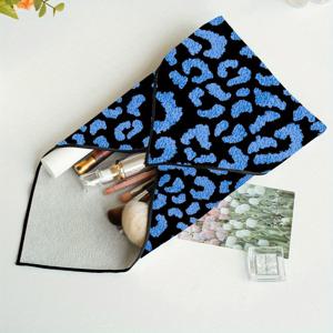 TEMU LZ25061769 2D 평면 프린팅 대형 메이크업 파우치, 자가 접착 천, 카메라 태블릿 보호 파우치, 메이크업 파우치, 화장품 파우치, 선물 포장 파우치, 매직 자가 접착 천 폴리머 패브릭 내부 라이너 파우치, 프린팅 화장품 파우치, 세련된 수납 파우치, 친구 선물, 휴일 선물, 생일 선물, 2D 평면