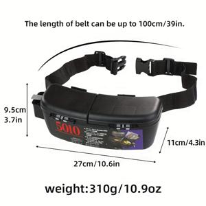 TEMU 1개 WEIHE 낚시 허리 박스 도구 추가 미끼 박스 휴대용 허리 장착형 하드 루어 박스