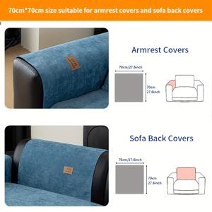 TEMU 단색 소파 커버 1개, 라이트 럭셔리 고급형 미끄럼 방지 및 내마모성 소파 쿠션, 사계절용 및 반려동물 친화적. 거실, 침실, 사무실 등 다양한 공간에 이상적이며, 집안 장식에 따뜻함과 편안함을 제공합니다