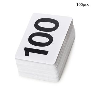 TEMU 100 Table Numbers 1-100, 플라스틱 양면 테이블 번호 카드, 4X3.7인치 숫자 표지판 (결혼식, 레스토랑, 결혼식, 파티, 기념일, 행사용)