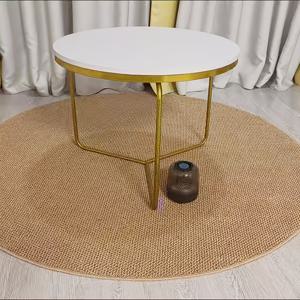 TEMU 브라운 원형 카펫, 파인애플 서클 사령초 사선 야외용 원형 카펫, RV 실내 매트, 텐트 매트, 도어 매트, 캠핑 매트, 야외 캠핑, 하이킹, 자동차 여행, 발코니, 안뜰, 정원, 뒤뜰, 잔디밭, 수영장에 적합