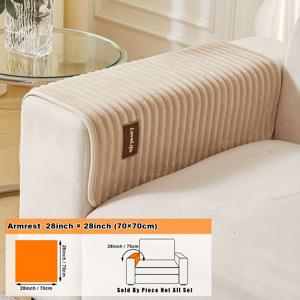 TEMU 1개 Love Life 새로운 자수 라벨 드로스트링 숏 플러시 소파 쿠션 두꺼운 샌드위치 바닥 단색 플란넬 플러시 분리형 좌석 소파 커버 세탁 가능하고 관리가 용이한 숏 플러시 소파 원단 커버 부드럽고 섬세하며 사용 가능