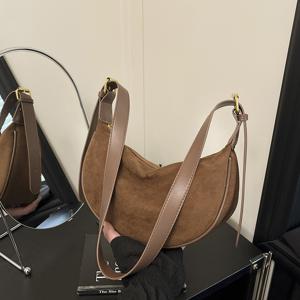 TEMU 빈티지 여성용 숄더백 & 크로스백 - 가벼운 무게, 조절 가능한 어깨끈, 대용량, 지퍼 잠금, 폴리에스터 안감, 솔리드 컬러, 일상 및 캐주얼 아웃팅에 적합, 블랙, 화이트, 브라운, 커피 4가지 컬러 옵션