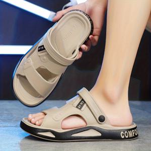 TEMU 패셔너블하고 우수한 EVA 슬리퍼, 미끄럼 방지, 골지 텍스처 캐주얼 슬리퍼 - 실내/실외용, 해변 및 바다용으로 완벽, 남녀공용, 모든 계절에 적합, 다양한 색상 선택 가능