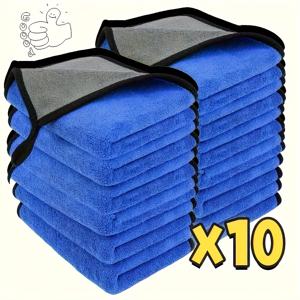 TEMU 10개 초극세사 차량용 물티슈 세차, 건조, 디테일링용 - 아빠를 위한 아버지의 날 선물