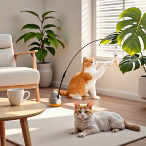 TEMU 2026년형, 완전히 새로운 창의적인 고양이 장난감. 고양이가 매우 즐겁게 놀아보세요. 고양이 장난감, 배터리 없음