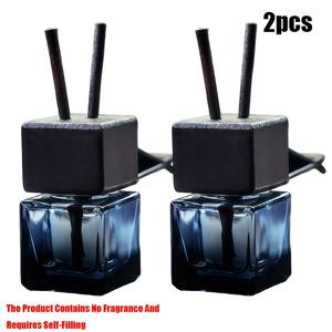 TEMU 2/5개 10ml 자동차 에어벤트용 향수병, 클립 포함 빈용기 및 리필용 자동차 방향제 용기, 그라데이션 유리병, 무향 아로마테라피 디퓨저, 장식용 가정 장식품, 가족과 친구를 위한 완벽한 선물