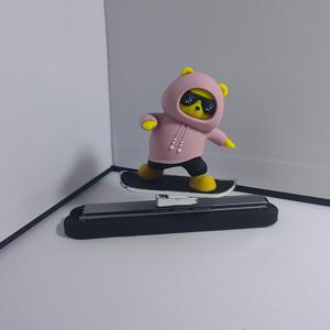 TEMU 자동차 스케이트보드 장식품 만화 신상품 센터 콘솔 장식 자동차 스크린 창의적인 다이내믹 장식