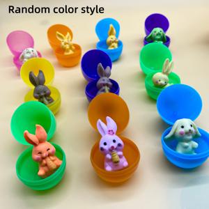 TEMU 그녀/그를 위한 선물 20개입 부활절 플라스틱 달걀 세트, 10개의 플라스틱 달걀과 10개의 랜덤 액세서리 포함, 휴일 장식, 파티 선물, 부활절 선물에 적합