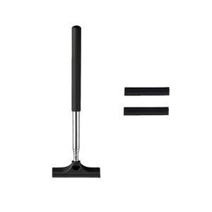 TEMU 1대용/모터 후방 거울 스크래퍼, 2개 헤드, 텔레스코픽 스테인리스 스틸 핸들, 휴대 간편, 후방 거울 유리 청소에 탁월한 도우미