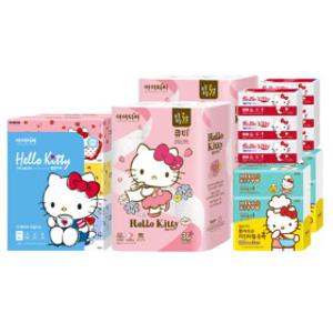 [메가딜데이] 헬로키티 화장지 최대 20% 쿠폰할인! 3겹 구성 알뜰세트 외 BEST 세트구성