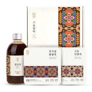 [담꽃] 프리미엄 간식제안 생강차/단팥죽/구운찰떡