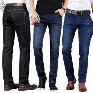 남자 겨울 기모청바지 28~40 일자핏 스판진 빅사이즈 데님팬츠 편한 데일리 슬랙스 모음전