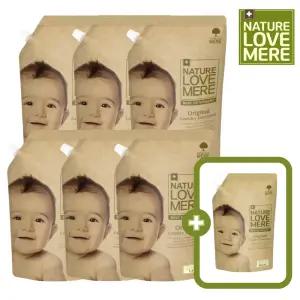 네이쳐러브메레 아기세탁세제 리필형 1300ml 6팩 [GIFT] 세제 리필 1팩