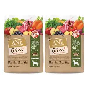 ANF 6free 플러스 인도어 독 양고기 쌀, 1.6kg, 2개