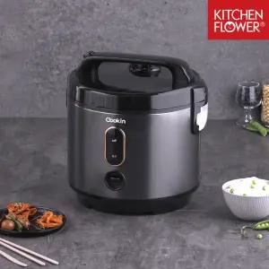 키친플라워 1.8L 10인용 대용량 전기밥솥 취사 보온 겸용 불소수지 내솥코팅 전기보온밥솥 밥통