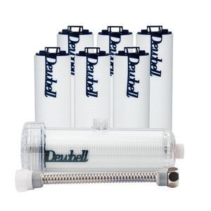 [듀벨]대용량 수도필터 세면대용 수도애 고급형 + 고급형필터 6개세트