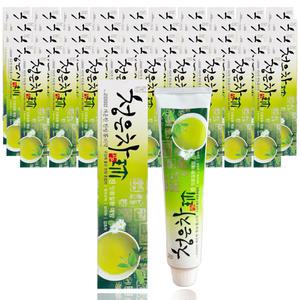 2080 청은차 진 치약 120g x 50개 잇몸 충치 케어 대용량 케이스