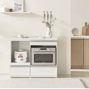 펠리체 아일랜드홈바 식탁 전기밥솥 전자렌지 수납장 수납정리 선반 서랍장 4인용식탁 테이블