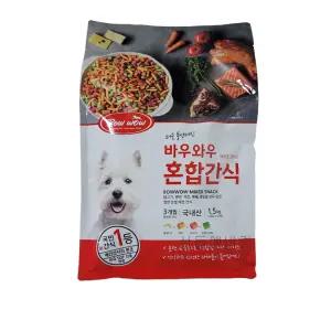 바우와우 애견용 혼합간식 강아지간식1.5kg(100gX15입)코스트코