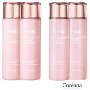 코리아나 바이탈 플러스 탄력강화 시킨 토너 2개 + 에멀젼 2개