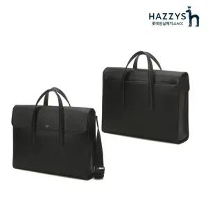 [롯데백화점]헤지스ACC HJBA2F411BK_블랙 로고배색 가죽 서류가방