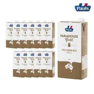 [폴스] 팜하우스 골드 밀크 멸균우유 1L 1박스(12개) 프리미엄 방목우유