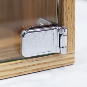 유리 경첩 장식장 무타공 아크릴 가구 유리문 진열장 경첩 중간 크롬