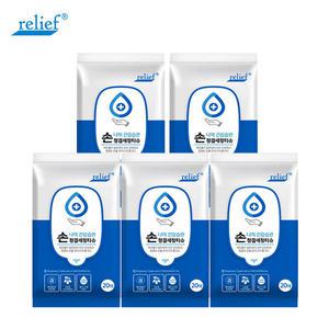 릴리프 손청결 세정물티슈 20매 캡형 x 5개