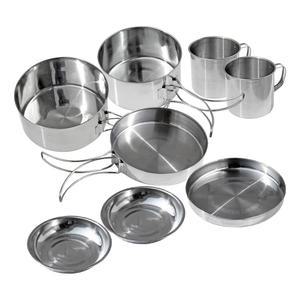 스텐 쿠커 8종세트 코펠세트 백패킹 야외 낚시 등산 주전자 국 밥 그릇 냄비 반합 스테인리스 세트 /캠핑