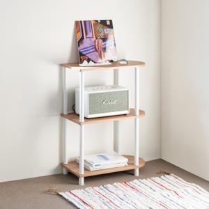 우드레이 스핀 다용도 미니 수납 나무 600 2단 선반