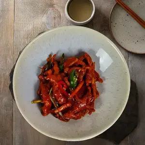 클릭 막꿔스 직화 양념 무뼈닭발 350g 술안주 캠핑용